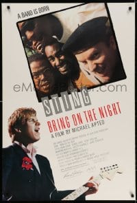 3g659 BRING ON THE NIGHT 1sh 1985 Sting with guitar, 1st solo album, directed by Michael Apted!