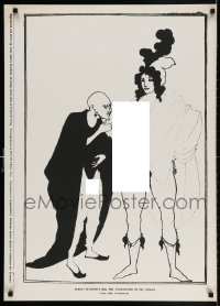 3g240 AUBREY BEARDSLEY 25x35 German commercial poster 1964 cool sexy art by the artist!