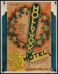 3g277 HOLLYWOOD HOTEL 22x28 commercial poster 1980s Busby Berkeley, Dick Powell, Lane Sisters!