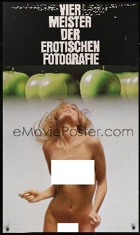 3g307 VIER MEISTER DER EROTISCHEN FOTOGRAFIE 28x34 German exhibition 1971 naked woman by Haskins!