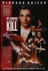 3g778 IF LOOKS COULD KILL int'l 1sh 1991 Richard Greico & Gabrielle Anwar in teen James Bond spoof!