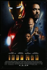 3g792 IRON MAN advance DS 1sh 2008 Robert Downey Jr. is Iron Man, Gwyneth Paltrow!