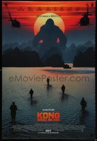 3g809 KONG: SKULL ISLAND int'l advance DS 1sh 2017 Jackson, Hiddleston, huge ape and soldiers!