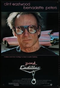 3g853 PINK CADILLAC 1sh 1989 Clint Eastwood is a real man wearing really cool shades!