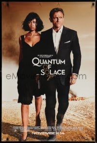 3g865 QUANTUM OF SOLACE advance DS 1sh 2008 Daniel Craig as James Bond, sexy Olga Kurylenko!
