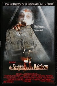 3g892 SERPENT & THE RAINBOW 1sh 1988 directed by Wes Craven, don't bury me, I'm not dead!