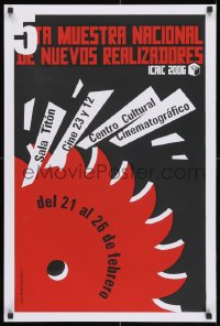3g049 5TA MUESTRA NACIONAL DE NUEVOS REALIZADORES 20x30 Cuban film festival poster 2006 silkscreen!