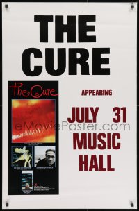 3g101 CURE 25x38 music poster 1987 cool image of Robert Smith, July 31 Music Hall appearance!