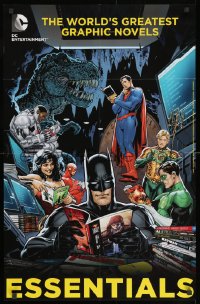 3g460 DC COMICS group of 4 22x34 special posters 2010s Superman, Wonder Woman & more!