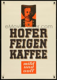 3g132 HOFER FEIGENKAFFEE 23x33 German advertising poster 1950s coffee first made for children!