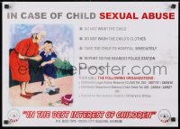 3g497 IN CASE OF CHILD SEXUAL ABUSE 17x24 Kenyan special poster 1990s the best interest of children!