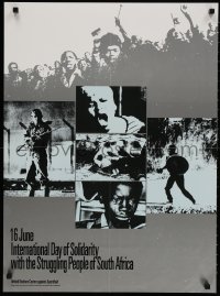 3g498 INTERNATIONAL DAY OF SOLIDARITY WITH THE STRUGGLING PEOPLE OF SOUTH AFRICA 22x30 special 1988