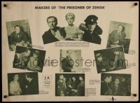3g541 PRISONER OF ZENDA group of 3 22x30 special posters 1937 Colman, Carroll, and C. Aubrey Smith!