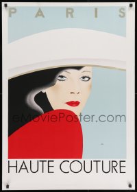 3g544 RAZZIA 26x36 French special poster 1982 cool art sexy woman with huge hat by the artist!