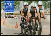 3g560 1988 SUMMER OLYMPICS 23x32 East German special poster 1988 team time trial, gold medalists!