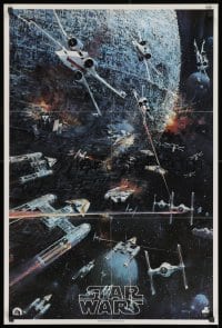 3g112 STAR WARS 22x33 music poster 1977 George Lucas classic sci-fi epic, John Berkey artwork!