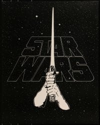 3g570 STAR WARS 22x28 special poster 1977 George Lucas classic, art of hands & lightsaber bootleg!