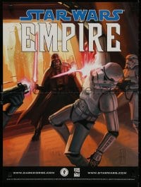 3g571 STAR WARS: REPUBLIC/STAR WARS: EMPIRE 2-sided 18x24 special poster 2002 Darth Vader, Obi-Wan!