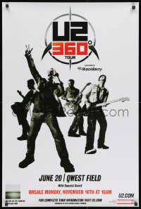 3g115 U2 24x36 music poster 2011 for the 360 Tour, Bono, The Edge, Clayton, Mulin Jr.!