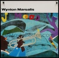 3g119 WYNTON MARSALIS 23x23 music poster 1986 colorful, different jazz art, J Mood!