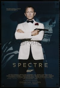 3g908 SPECTRE IMAX int'l advance DS 1sh 2015 cool image of Daniel Craig as James Bond 007 with gun!