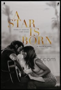 3g916 STAR IS BORN teaser DS 1sh 2018 Bradley Cooper stars and directs, romantic image w/Lady Gaga!