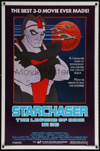 3g927 STARCHASER 1sh 1984 3-D cartoon, the ultimate robot wants to rule the universe!
