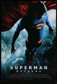 3g938 SUPERMAN RETURNS advance DS 1sh 2006 06.30 style, Bryan Singer, image of Routh in space!