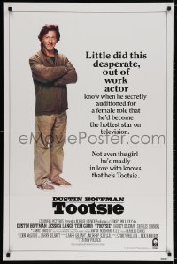 3g951 TOOTSIE int'l 1sh 1982 great solo full-length image of Dustin Hoffman, little did he know!
