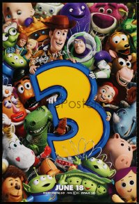 3g956 TOY STORY 3 advance DS 1sh 2010 Disney & Pixar, great image of Woody, Buzz & cast!