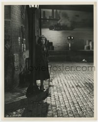 3h103 ANNA LUCASTA 8x10 key book still 1949 bad, bad Paulette Goddard smoking in alley by Lippman!