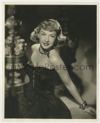 3h146 BONITA GRANVILLE deluxe 8x10 still 1940s beautiful posed portrait wearing strapless dress!
