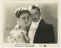3h186 CAVALCADE 8x10.25 still R1930s romantic close up of Diana Wynyard & Clive Brook!