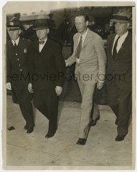 3h188 CHARLES LINDBERGH 7x9 news photo 1934 at the trial of his son's kidnapper, Bruno Hauptmann