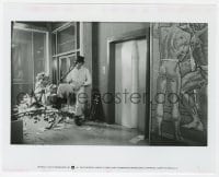 3h205 CLOCKWORK ORANGE 8x10 still 1972 great image of Malcolm McDowell in vandalized building!