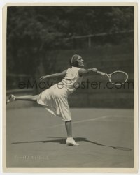 3h365 GLORIA SWANSON 8x10 still 1928 looking graceful on the tennis court by Ernest A. Bachrach!