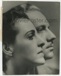 3h404 HELEN GAHAGAN/MELVYN DOUGLAS deluxe 8.25x10.5 still 1930s husband & wife profile portrait!