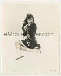 3h429 IDA LUPINO 8x10 key book still 1939 she's in a nifty winter outfit holding a pair of skates!