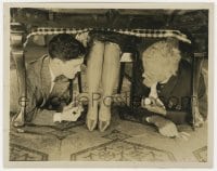 3h556 LONG PANTS 8x10 still 1926 Glenn Tryon & Jack Clifford setting their watches under table!