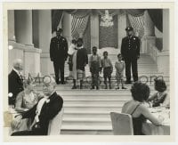 3h678 NOTHING SACRED 8x10 still 1937 Hattie McDaniel & children with police escorts at fancy party!
