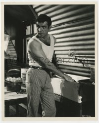 3h685 ON THE FIDDLE 8x10 still 1965 great close up of young Sean Connery standing by sink!