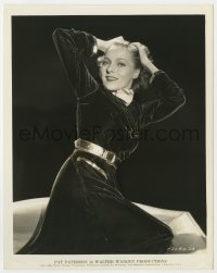 3h710 PAT PATERSON deluxe 8x10.25 still 1936 sexy seated portrait wearing black velvet dress!