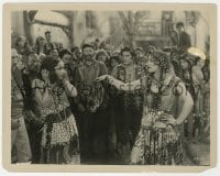 3h747 RAMONA 8x10.25 still 1928 woman takes the scarf off half-breed Dolores Del Rio's head!