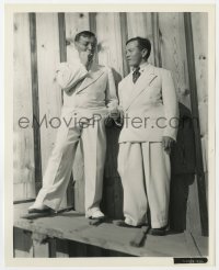 3h876 THANK YOU MR. MOTO candid 8x10 still 1937 Peter Lorre on a smoke break with his stand-in!