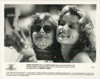 3h879 THELMA & LOUISE 8x10 still 1991 best close portrait of Susan Sarandon & Geena Davis!