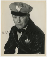 3h885 THIRTEENTH HOUR 8.25x10 still 1947 portrait of Regis Toomey in police uniform by Christie!