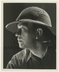 3h932 VICTOR MCLAGLEN 8.25x10 still 1930s profile portrait in pith helmet by Ernest A. Bachrach!
