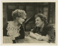 3h944 WHARF ANGEL 8x10.25 still 1934 close up of happy Dorothy Dell & Alison Skipworth at table!