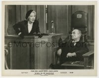 3h965 WITNESS FOR THE PROSECUTION 8x10.25 still 1958 judge listens to Marlene Dietrich testifying!