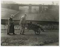 3h529 LADYKILLERS English 7.5x9.25 still 1955 Alec Guinness & Green w/Parker's body in wheelbarrow!
